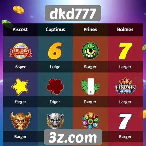 Comparação de jogos disponíveis no dkd777